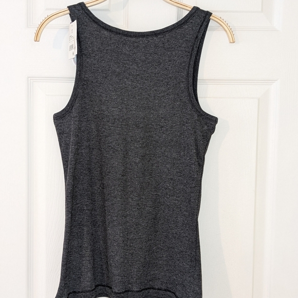 Cup Of Therapy: "I'm Too Tired To Talk Let's Hug" Tank-Top Women Small Gray NWT - Picture 3 of 7